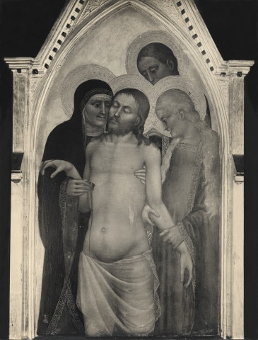 Stabilimento Fotografico Oreste Nesti — Galleria dell'Accademia. Firenze. Gesù morto (Giovanni da Milano) — insieme